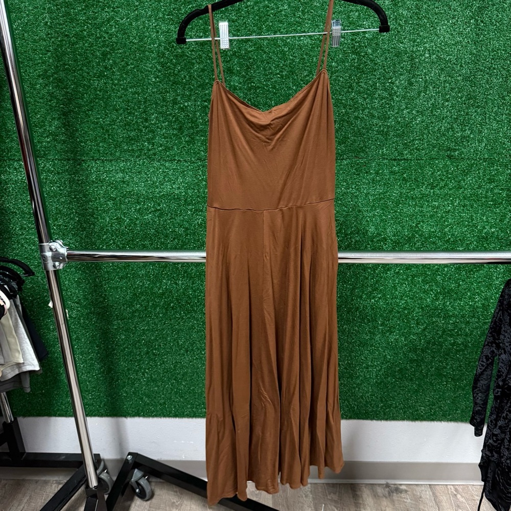 Reformation Tan Maxi Dress